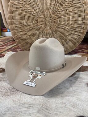 Twister Men's Felt Cowboy Hat in Light Beige 7 7/8